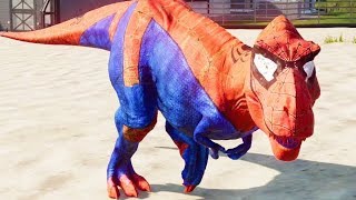 NEW SUPER HERO MOD!!! IRON MAN, SPIDER MAN, WOLVERINE, BATMAN (JURASSIC WORLD EVOLUTION)