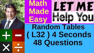 Tables - Lesson 32