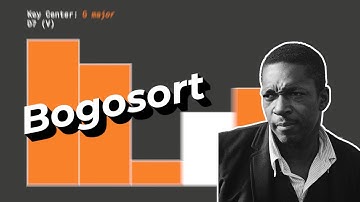 Bogosort Sheds Giant Steps Until it Sorts the List (Using Major Pentatonic of the V)