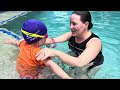Teaching a 3 Year Old to Swim | Simple Swim Lesson Parents Can Do at Home