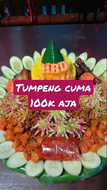 Tumpeng cuma 100k murah meriah