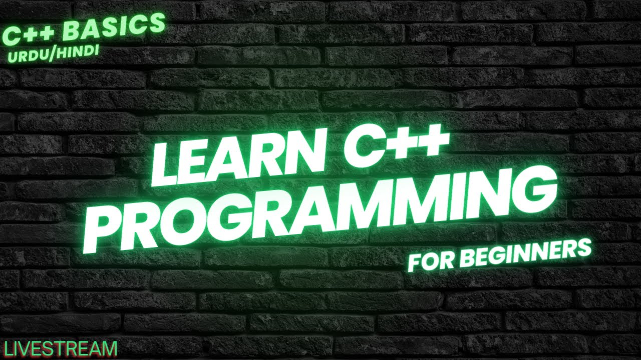 C++ 1.1 - BASIC STRUCTURE AND TERMS || LEARN C++ PROGRAMMING LIVE - YouTube