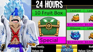 Trading 10 FRUIT BOXES for 24 Hours in Blox Fruits