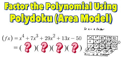 Factoring Polynomial Functions Using Polydoku (Part 3)