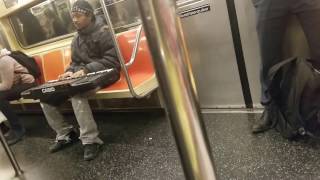 Video thumbnail of "Pianist on the S train (42nd street station)"