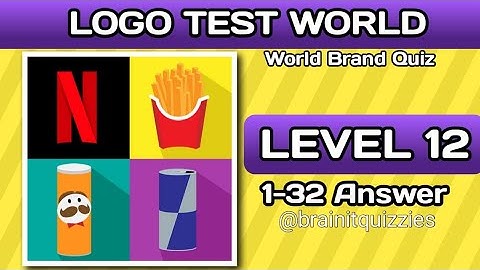 LOGO TEST WORLD | LEVEL 12 COMPLETE ANSWER @brainitquiz #logotestworld
