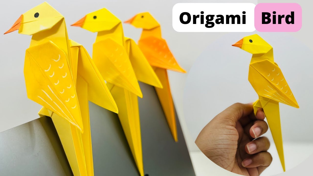 DIY Bird Paper Craft Step by Step Tutorial  Bird paper craft, Paper  crafts, Bird crafts