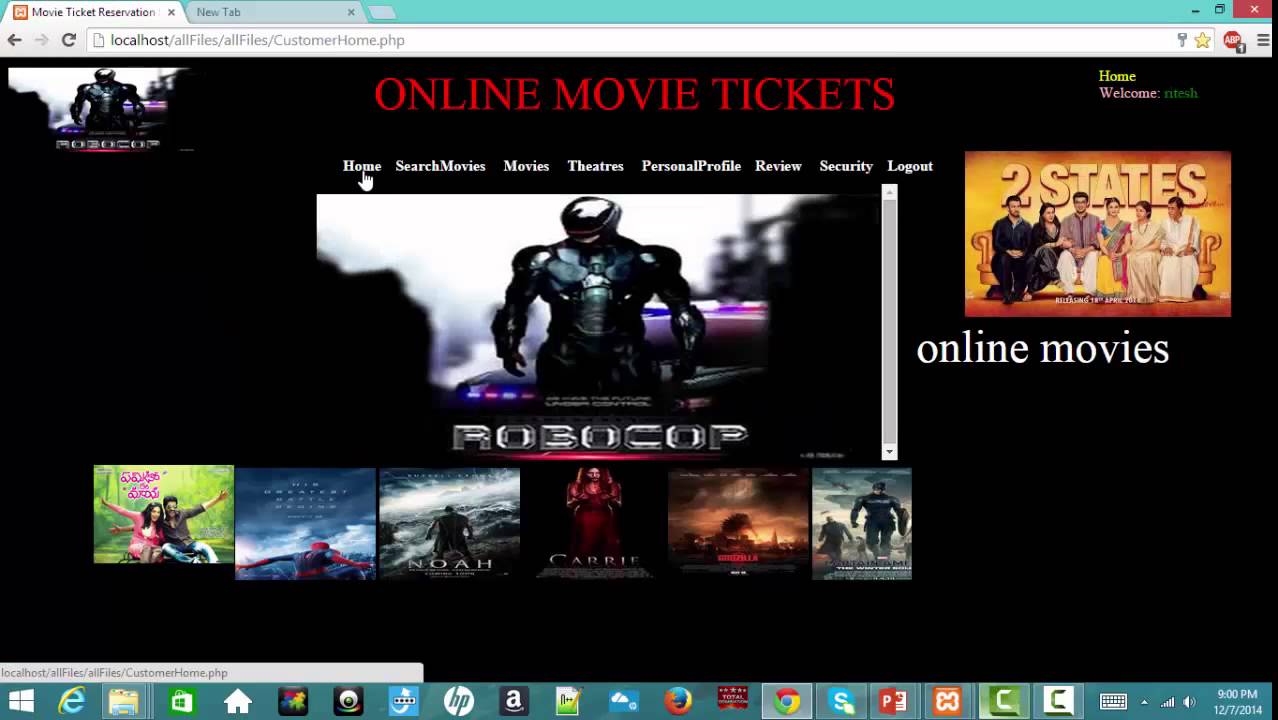 ONLINE MOVIE TICKET BOOKING YouTube