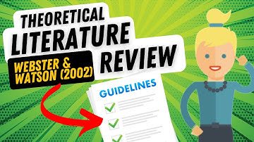 Theoretical Literature Review According to Webster & Watson (Tutorial) 📚🔍