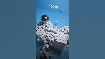 1kg vs 500kg Blender Physics Test | Satisfying 3D Simulation #blender #viralshorts #blenderphysics