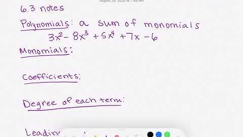 6.3 add and subtract polynomials