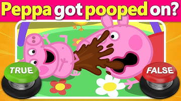 Peppa Pig Quiz Time! 🐷 Can You Guess True or False With Peppa’s Funny Facts? ⭕❌ | Quiz DingDong