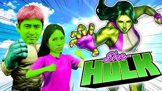 She-Hulk VS Hulk 쉬헐크가 나타났어요!! 럭키강이 LuckyKangi