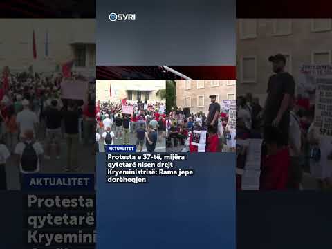 Protesta e 37-të, mijëra qytetarë nisen drejt Kryeministrisë: Rama jepe dorëheqjen - SHORTS