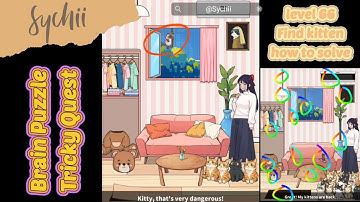 Level 66: Brain Puzzle Tricky Quest: Find Kitten. how to solve #brainpuzzle #easypuzzles
