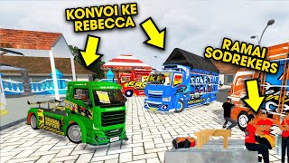 Nekat Bawa Canter Irul Eksplor dan Truck Wahyu Abadi Ke Rebecca BUSSID screenshot 2