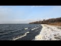 Сосновый мыс, озеро Большие Касли в ноябре, Челябинская область
