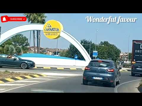 Driving from Fermo to Porto Sant Elpidio Italy 🇮🇹 #wonderfulfavour