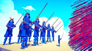 10x SAMURAI GIANT + SMALL vs EVERY GOD -🏹 Totally Accurate Battle Simulator TABS