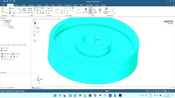L8:    Assembly drawing of machine element in Spaceclaim.