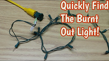 HOW TO EASILY FIND BAD CHRISTMAS LIGHT BULBS using a non contact voltage tester