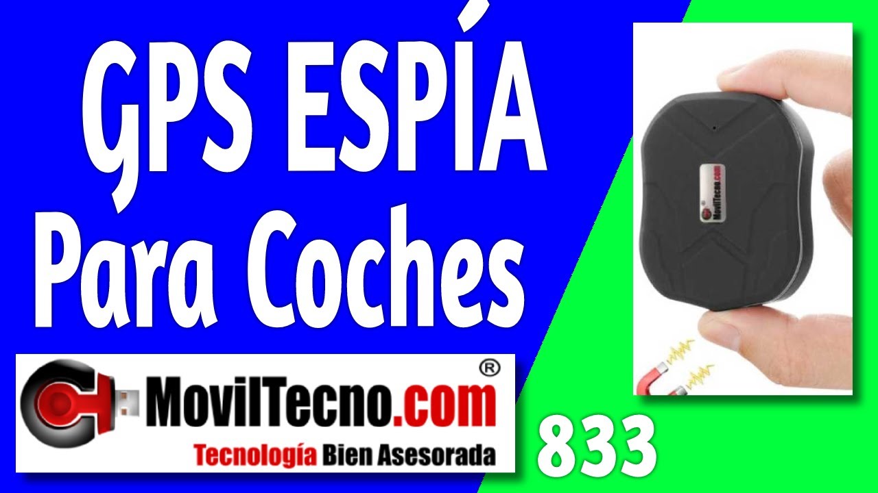 ✓ Localizador GPS Coche SIN instalación 【✔️ MovilTecno 833 】 