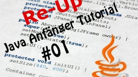 Java Tutorial für Anfänger #1 (Programmieren für Anfänger) [HD+] Deutsch