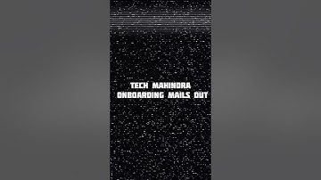 💯 Tech mahindra Onboarding mails Out ❗✅