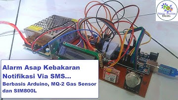 Pendeteksi Asap Notifikasi Via SMS Berbasis Aduino, MQ-2, dan SIM800L