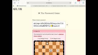 please choose a password chess