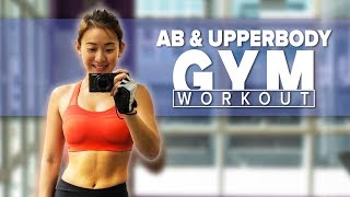 Morning Fat Burning AB & UPPERBODY Gym Routine (Treadmill Interval Run) | Joanna Soh