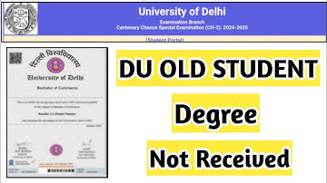 Du Old Student Degree Not Received | Ran2goal (DU SOL) #dusol #du #degree #verification #duplicate
