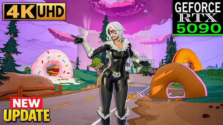 Fortnite Black Cat Skin Gameplay | RTX 5090 4K MAX Graphics + Ray Tracing ON #fortnite
