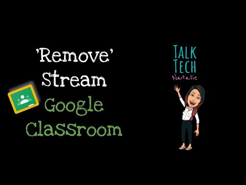google classroom remove assignments from stream