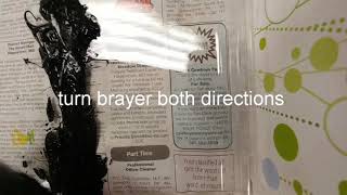Printmaking-brayer and ink