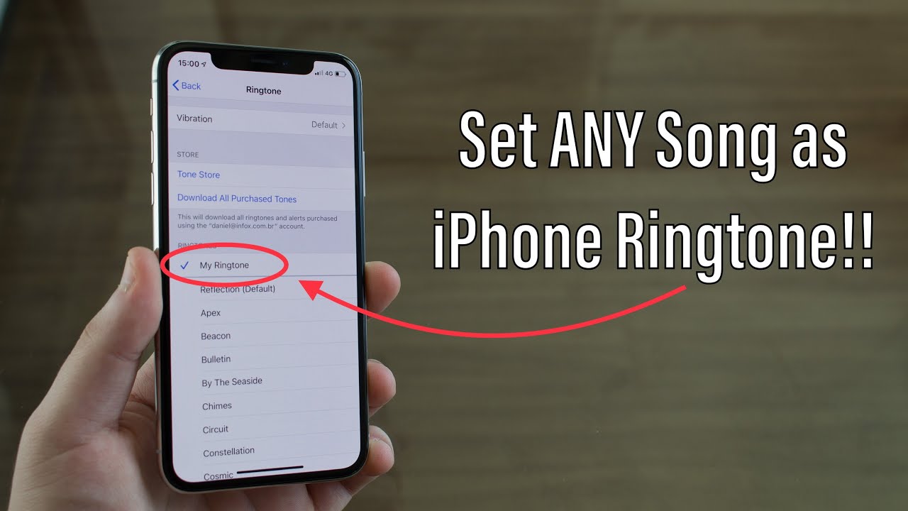 How to set ringtone for iphone