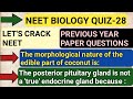 NEET Biology Quiz-28||Previous year paper questions||Study with FARRU
