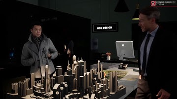 Realtime cinematic Visualization - Office Design and rendering- UNREAL ENGINE