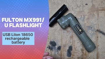 Fulton MX-991/U Flashlight Conversion | 3D Printed 18650 Battery Housing & LED Module Upgrade