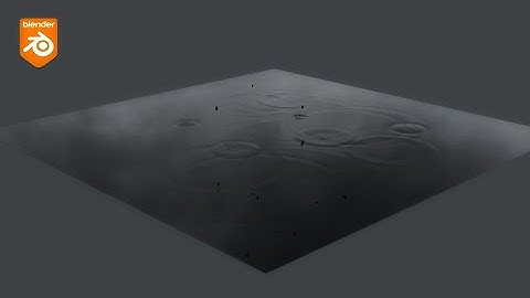 🌧Making rain🌧 in Blender. Introducing Dynamic Paint.