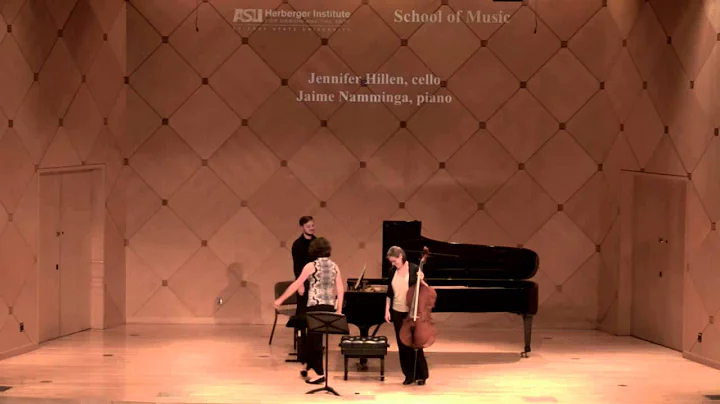 Jennifer Hillen, Cello; Recital starts 4/12/2106 a...