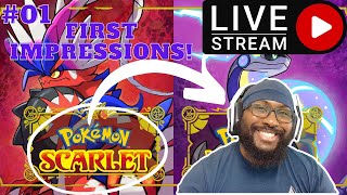 Dre the DreAmer plays Pokémon Scarlett | First Impressions | 4 player Co-Op | Livestream | Ep. 1