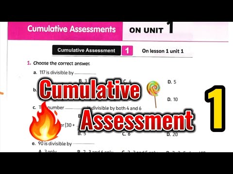 Math Grade 6 Cumulative Assessment 1 2026 أبسط شرح ماث الصف السادس الأبتدائي ترم أول