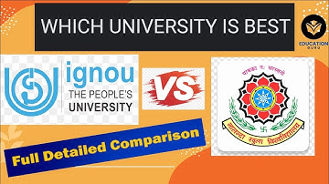 NOU vs IGNOU! Which University is better between NOU/NALANDA OPEN UNIVERSITY or IGNOU! IGNOU vs NOU