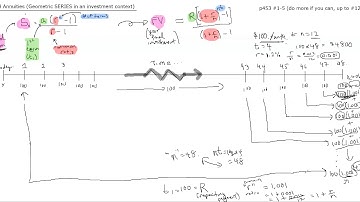 MCR3U1 - 7.4 Annuities (Geometric SERIES in an investment/debt context!)