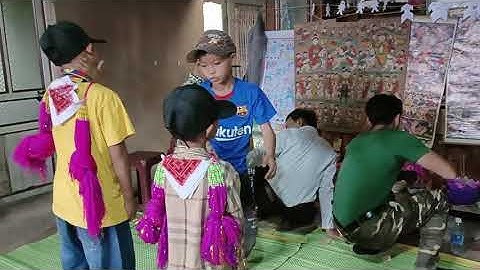 Lễ cấp sắc đặt tên cho con Dân tộc dao thanh y  Làng Lốc, Ba Ché, Quảng Ninh,p2