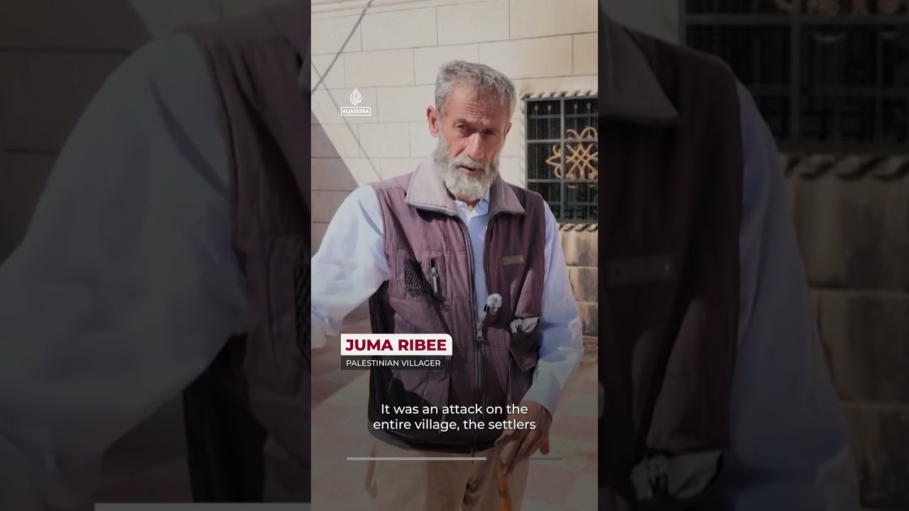 Israeli settlers torch homes and mosque in Masafer Yatta | AJ #shorts