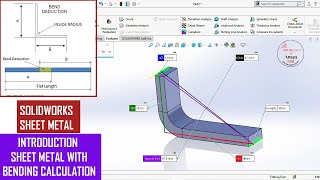 ✅ Solidworks Sheet metal with Bend Calculation  Part 1