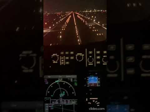 Real footage from cockpit of JetBlue plane about to land when a Learjet crossed runway at Boston