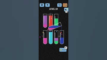 Water Color Sort Game Level 69 : Android iOS Gameplay shorts